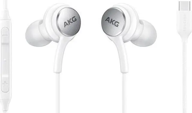 Alt view image 2 of 2 - 4XEM USB-C AKG Earphones with Mic and Volume Control White 4XSAMEARAKGCW