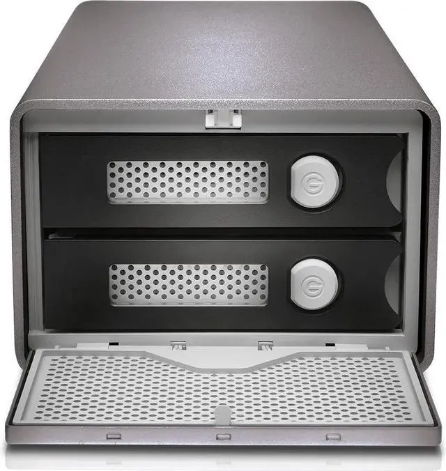 Alt view image 3 of 10 - SanDisk Professional G-RAID 2 Dual-drive Storage System SDPH62H012TNBAAD
