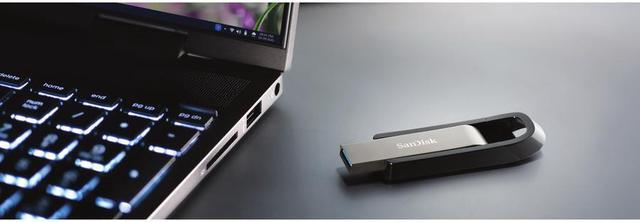 Alt view image 2 of 13 - SanDisk Extreme Go USB 3.2 Drive - 64 GB - USB 3.2 - 395 MB/s Read Speed - 100 MB/s Write Speed - 128-bit AES - Lifetime Warranty