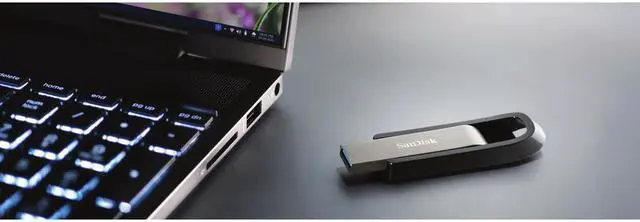 Alt view image 4 of 4 - SanDisk Extreme Go USB 3.2 Drive - 128 GB - USB 3.2 - 395 MB/s Read Speed - 180 MB/s Write Speed - 128-bit AES - Lifetime Warranty