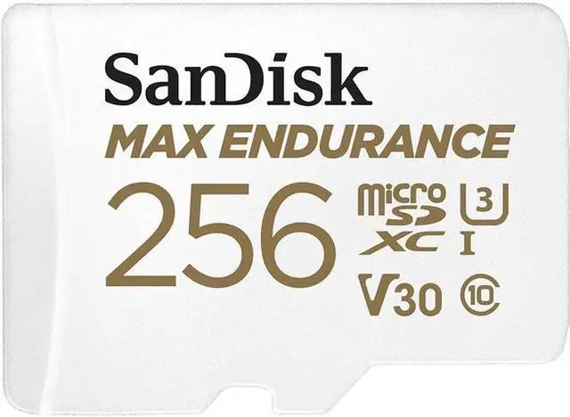 Alt view image 2 of 10 - SanDisk MAX ENDURANCE 256 GB microSD SDSQQVR256GAN6IA