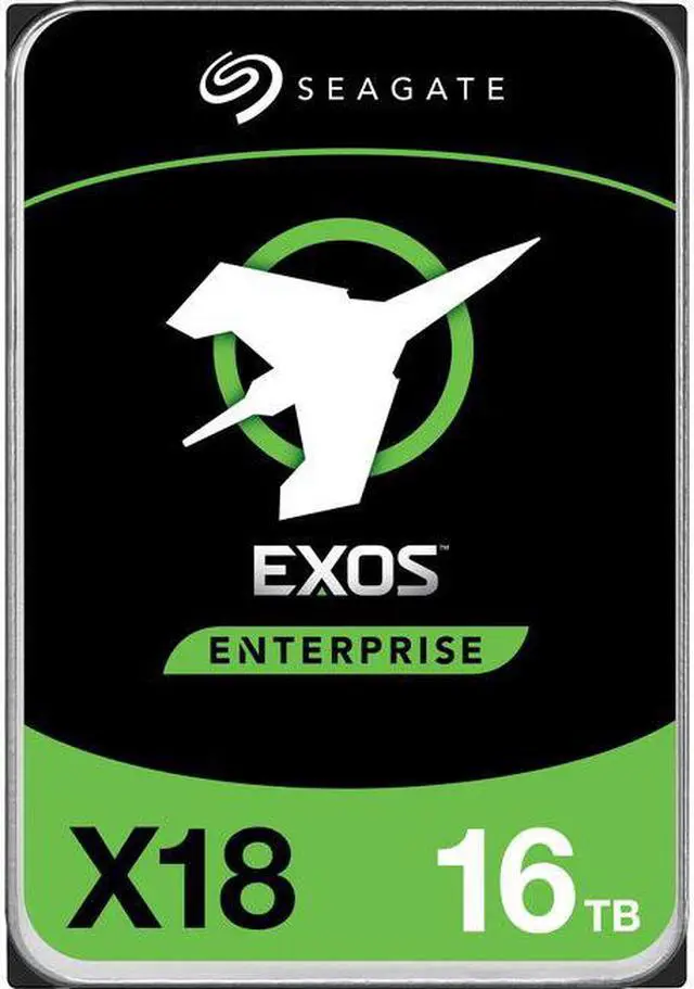 Main image of Seagate 16TB Exos X18 7200 RPM SAS 12 Gb/s 256MB Cache 512e/4Kn 3.5-inch Enterprise Hard Drive HDD (ST16000NM004J)