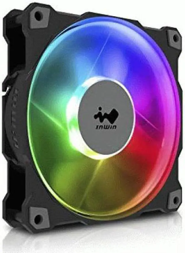 Alt view image 4 of 16 - in win jupiter aj120 high air flow addressable rgb fan kit 120mm (triple pack)