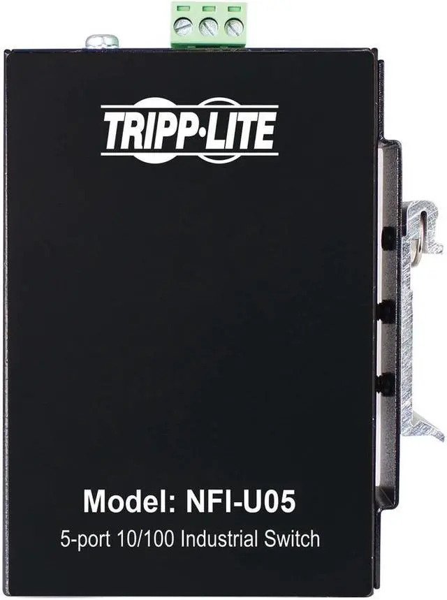 Alt view image 5 of 18 - Tripp Lite NFI-U05 Ethernet Switch - 5 Ports - Fast Ethernet - 10/100Base-T - TAA Compliant - 2 Layer Supported - 3 W Power Consumption - Twisted Pair - DIN Rail Mountable, Wall Mountable - 3 Year Lim