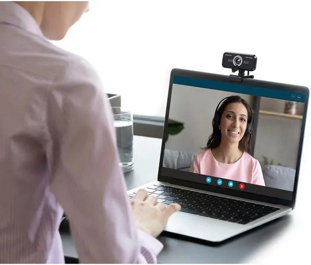 Alt view image 5 of 17 - Creative Live! Cam Sync 1080p V2 Full HD Wide-Angle USB Webcam with Auto Mute and Noise Cancellation for Video Calls, Improved Dual Built-in Mic, Privacy Lens Cap, Universal Tripod Mount
