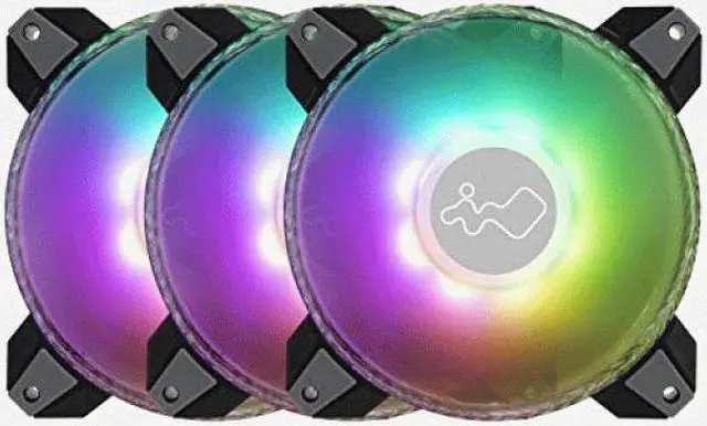 Alt view image 2 of 9 - InWin Saturn 120MM Addressable RGB Triple Fan Kit