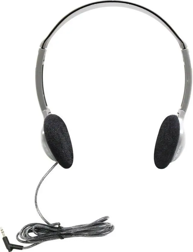 Alt view image 4 of 6 - HamiltonBuhl SchoolMate Personal-Sized On-Ear Stereo Headphones (HA2) - Gray