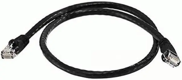 Alt view image 4 of 7 - Monoprice Cat6 Ethernet Patch Cable - Network Internet Cord - RJ45, Stranded, 550Mhz, UTP, Pure Bare Copper Wire, 24AWG, 2ft, Black