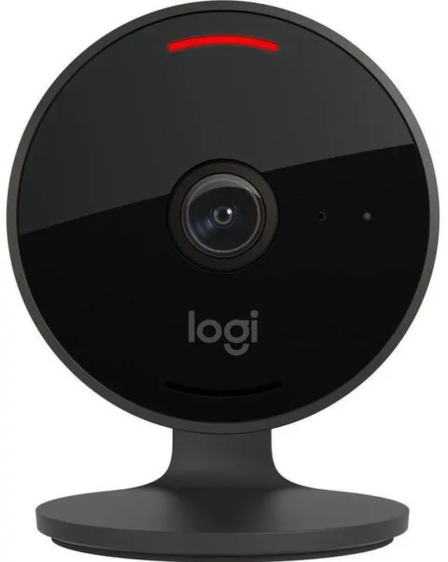 Alt view image 3 of 20 - Logitech 961-000489 Indoor HD Network Camera - Graphite - 15 ft Infrared Night Vision - Table Mount, Shelf Mount, Wall Mount, Ceiling Mount - Apple HomeKit Supported - IP64 - Water Proof