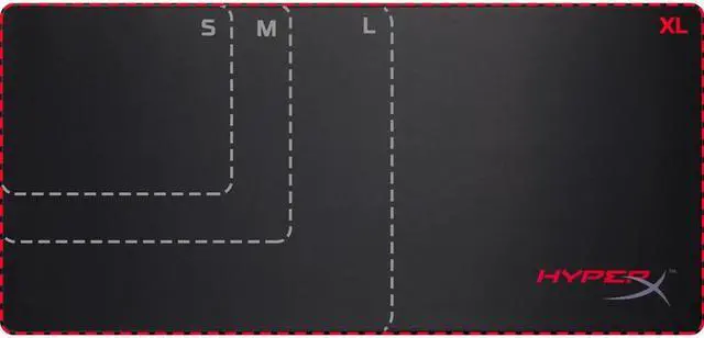Alt view image 4 of 5 - HyperX FURY S Pro Gaming Mouse Pad Optimized for Precision Extra Large HXMPFSXL