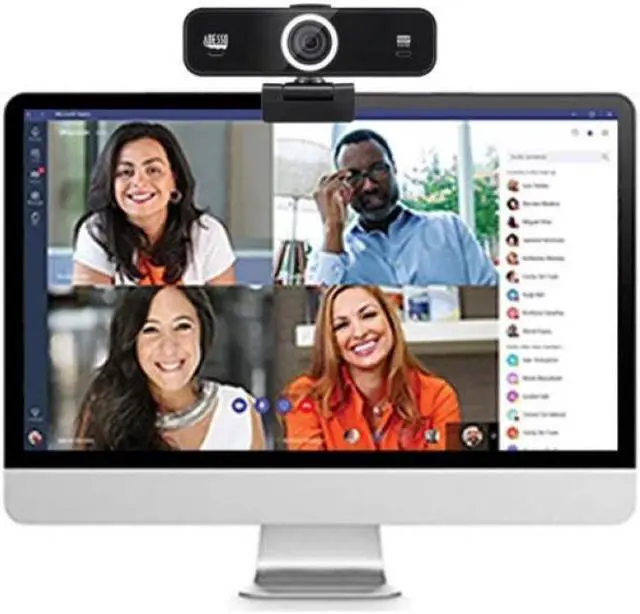 Alt view image 4 of 20 - Adesso CyberTrack K1 Webcam - 2.1 Megapixel - 30 fps - USB 2.0 - 1920 x 1080 Video - CMOS Sensor - Fixed Focus - Microphone - Monitor, Notebook, TV - Windows 10