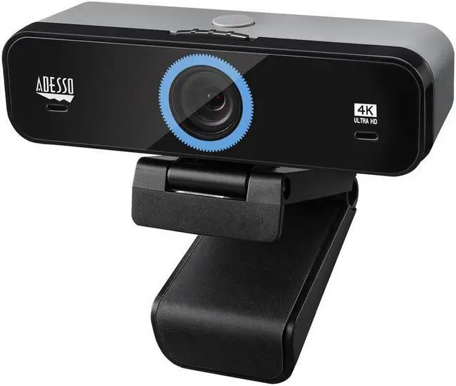 Alt view image 5 of 20 - Adesso CyberTrack K4 Webcam - 8 Megapixel - 30 fps - USB 2.0 - 3840 x 2160 Video - CMOS Sensor - Fixed Focus - Microphone - Monitor, Notebook, TV - Windows 10