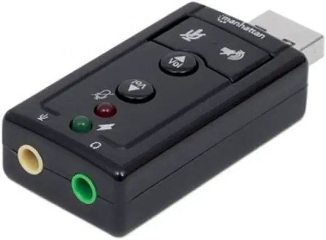 Alt view image 9 of 12 - USB-A SOUND ADAPTER 3.5MM-