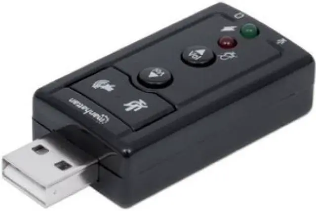 Alt view image 5 of 12 - USB-A SOUND ADAPTER 3.5MM-