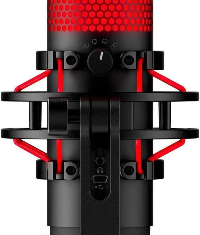 Alt view image 6 of 13 - HyperX 4P5P6AA QuadCast Electret USB Condenser Microphone