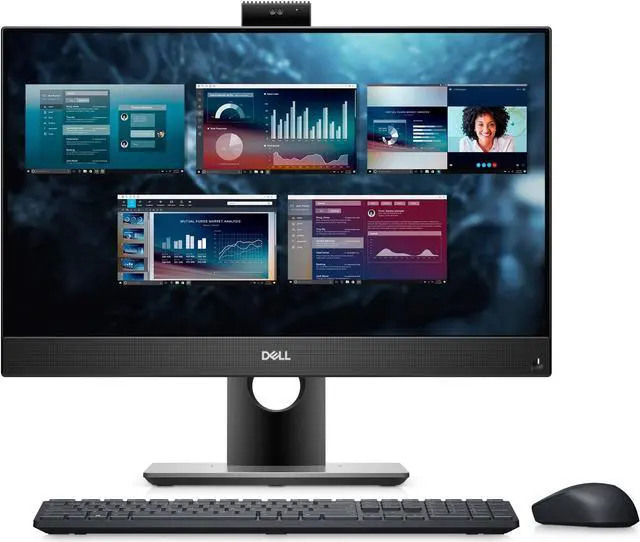 Alt view image 8 of 16 - Dell OptiPlex 5000 5490 All-in-One Computer - Intel Core i7 10th Gen i7-10700T Octa-core (8 Core) 2 GHz - 16 GB RAM DDR4 SDRAM - 256 GB M.2 PCI Express NVMe SSD - 23.8" Full HD 1920 x 1080 - Desk
