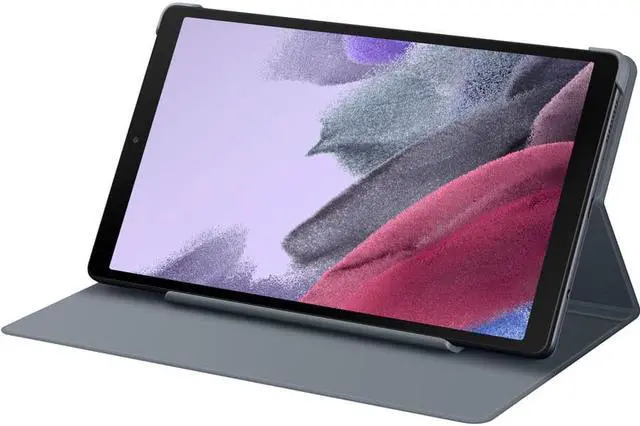Alt view image 6 of 10 - Samsung Carrying Case (Book Fold) for 8.7" Samsung Galaxy Tab A7 Lite Tablet - Gray - Ding Resistant