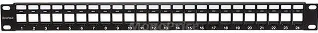 Alt view image 6 of 10 - Monoprice 24-port Keystone Jack Panel