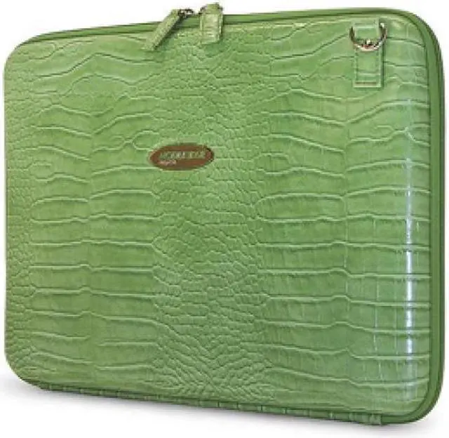 Alt view image 9 of 12 - Mobile Edge - TechStyle Portfolio - 14.1" Ultrabook or 13" Mac - Faux-Croc - Green