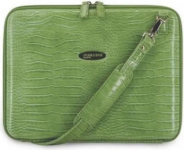 Alt view image 7 of 12 - Mobile Edge - TechStyle Portfolio - 14.1" Ultrabook or 13" Mac - Faux-Croc - Green