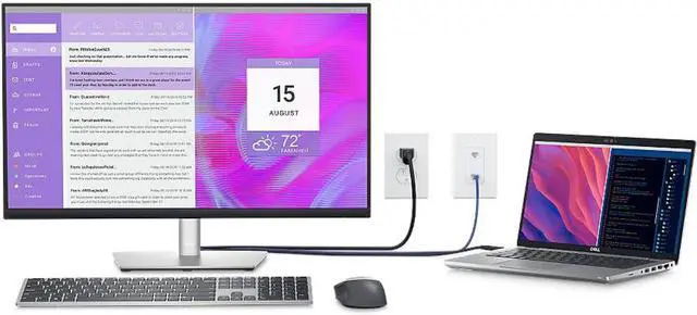 Alt view image 3 of 20 - Dell 27" 60 Hz IPS UHD IPS Monitor 8 ms (normal); 5 ms (fast) HDMI, DisplayPort, USB P2723QE