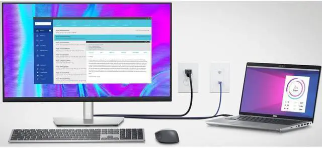 Alt view image 7 of 20 - Dell 27" 60 Hz IPS UHD IPS Monitor 8 ms (normal); 5 ms (fast) HDMI, DisplayPort, USB P2723QE