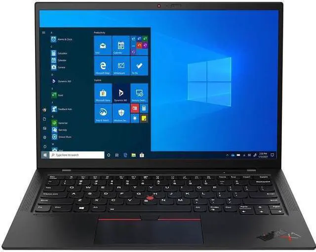 Alt view image 2 of 13 - Lenovo ThinkPad X1 Carbon Gen 9 20XW00ERUS 14" Ultrabook - WUXGA - 1920 x 1200 - Intel Core i7 11th Gen i7-1165G7 Quad-core (4 Core) 2.80 GHz - 16 GB RAM - 512 GB SSD - Black Paint - Intel Chip -