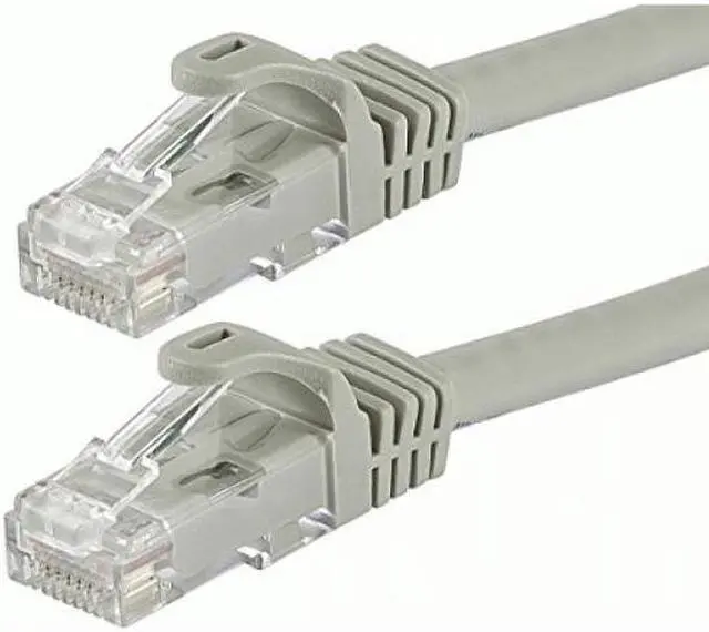 Alt view image 3 of 13 - Monoprice Cat6 Ethernet Patch Cable - 25 Feet - Gray | Network Internet Cord - Snagless RJ45, Stranded, 550Mhz, UTP, Pure Bare Copper Wire, 24AWG - Flexboot Series