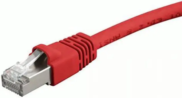 Alt view image 3 of 14 - Monoprice Cat6A Ethernet Patch Cable - 7 Feet - Red | Network Internet Cord - RJ45, 550Mhz, STP, Pure Bare Copper Wire, 10G, 26AWG