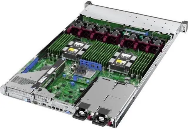 Alt view image 5 of 6 - HPE Proliant DL360 Gen10 Rack Server with One Intel Xeon 4210R Processor, 32 GB Memory, 1G 4-port Flr- T Bcm5719 Adapter, 8 Small Form Factor Drive Bays and One 800W Power Supply