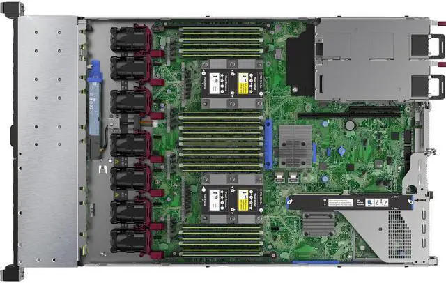 Alt view image 4 of 6 - HPE Proliant DL360 Gen10 Rack Server with One Intel Xeon 4210R Processor, 32 GB Memory, 1G 4-port Flr- T Bcm5719 Adapter, 8 Small Form Factor Drive Bays and One 800W Power Supply