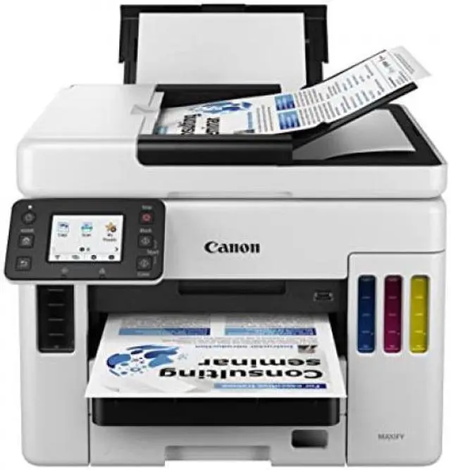 Alt view image 8 of 20 - Canon MAXIFY GX7021 Wireless MegaTank All-In-One Color Inkjet  Printer