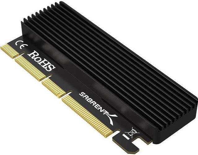 Alt view image 11 of 18 - SABRENT NVMe M.2 SSD to PCIe X16/X8/X4 Card with Aluminum Heat Sink (EC-PCIE)