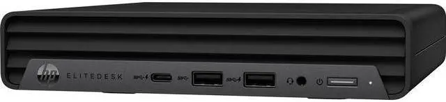 Alt view image 4 of 17 - HP EliteDesk 800 G6 Mini PC 8GB 256GB SSD Core i7-10700T 2.0GHz WIN11P, Black