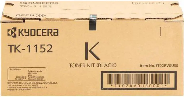 Alt view image 6 of 8 - Black Toner Cartridge for Kyocera TK-1152 ECOSYS M2635dw, Genuine Kyocera Brand