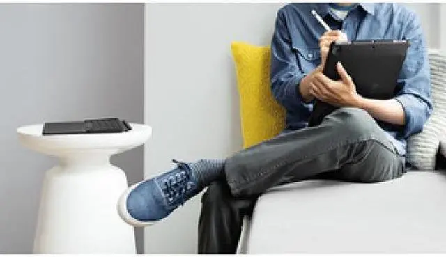 Alt view image 13 of 20 - Logitech Slim Combo Keyboard/Cover Case (Folio) for 10.5" Apple iPad Pro Tablet - Black - Spill - x