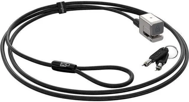 Alt view image 2 of 9 - Kensington Keyed Cable Lock for Surface Pro and Surface Go - Black, Silver - Carbon Steel, Plastic - 5.91 ft - For Notebook