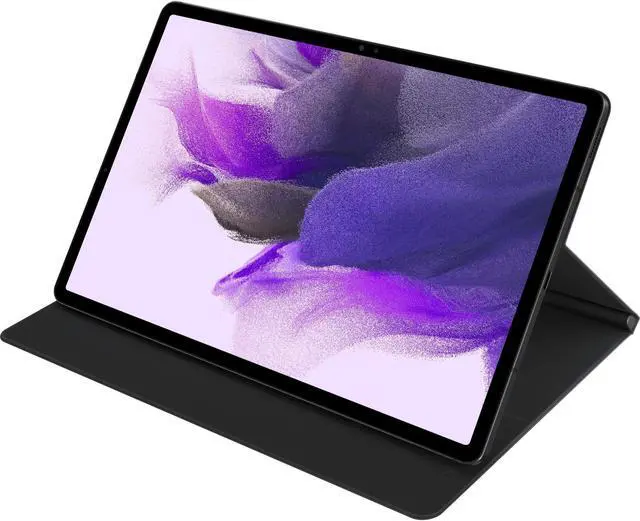 Alt view image 3 of 11 - Samsung Galaxy Tab S7 FE Book Cover Mystic Black EF-BT730PBEGUJ