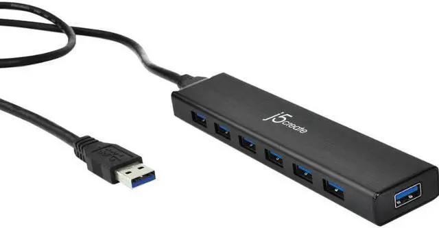 Alt view image 11 of 19 - j5create USB™ 3.0 7-Port HUB
