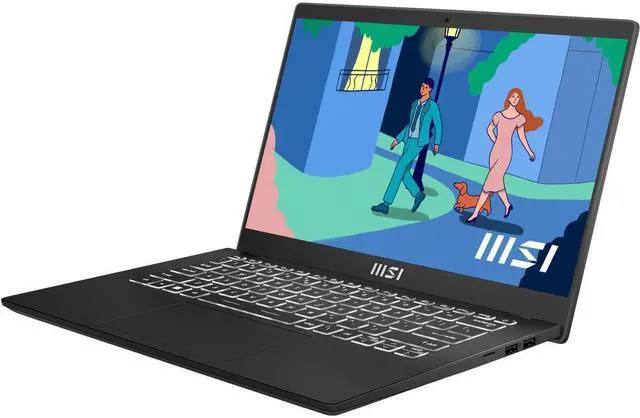 Alt view image 8 of 8 - MSI Laptop Modern 14 Intel Core i3 12th Gen 1215U (1.20GHz) 8GB Memory 512 GB NVMe SSD Intel UHD Graphics 14.0" Windows 11 Home 64-bit Modern 14 C12M-033