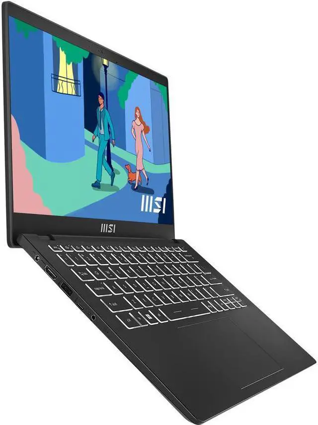 Alt view image 4 of 8 - MSI Laptop Modern 14 Intel Core i3 12th Gen 1215U (1.20GHz) 8GB Memory 512 GB NVMe SSD Intel UHD Graphics 14.0" Windows 11 Home 64-bit Modern 14 C12M-033