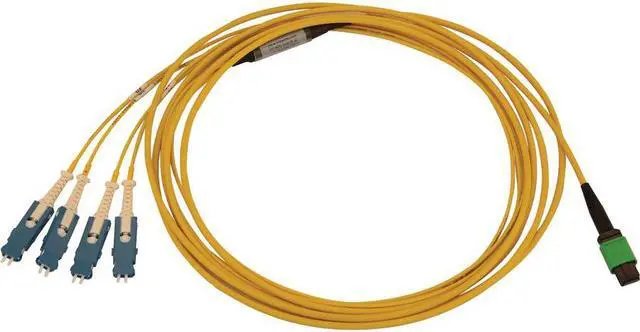 Alt view image 2 of 11 - Tripp Lite N390-03M-4S-AP Fiber Optic Network Cable - 9.84 ft Fiber Optic Network Cable for Network Device, Patch Panel, Switch, Transceiver - First End: 1 x MTP/MPO APC Female Network - Second End: 8