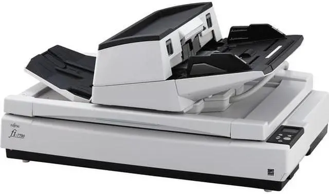 Alt view image 4 of 12 - Ricoh fi-7700 PA03740-B005 Duplex 600 DPI x 600 DPI Production-class ADF + Flatbed document scanner