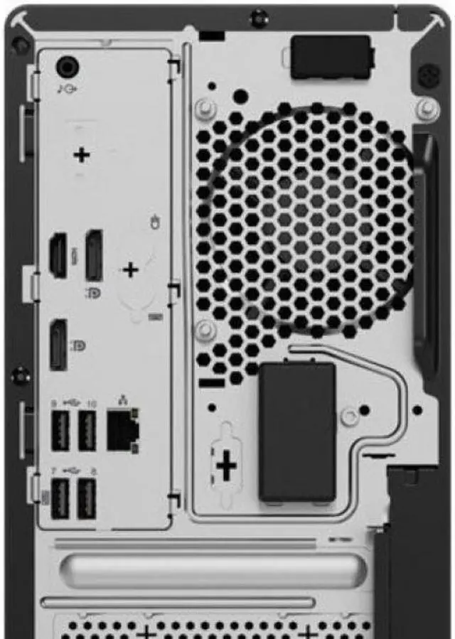Alt view image 10 of 15 - Lenovo ThinkCentre M70t Gen 3 11T6001TUS Desktop Computer - Intel Core i5 12th Gen i5-12400 Hexa-core (6 Core) 2.50 GHz - 8 GB RAM DDR4 SDRAM - 256 GB M.2 PCI Express NVMe SSD - Tower - Black