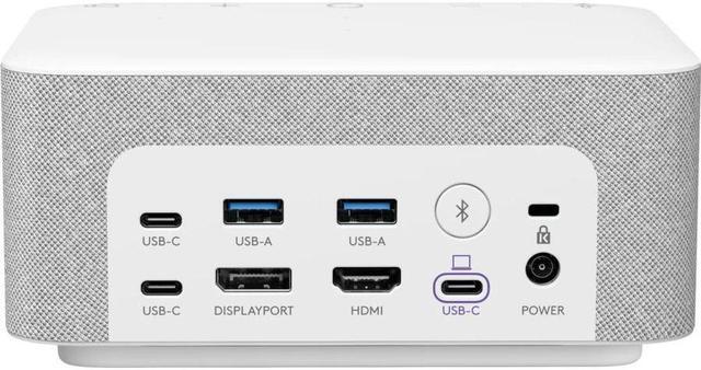 Alt view image 5 of 15 - Logitech Logi Dock Docking Station - for Desktop PC/Tablet/Smartphone - 100 W - USB Type C - 2 Displays Supported - 4K - 3840 x 2160 - 5 x USB Ports - 3 x USB 3.1 Type-C Ports - 2 x USB Type-A Ports -
