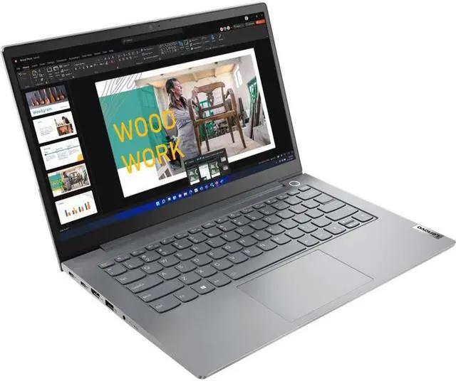 Alt view image 8 of 15 - Lenovo ThinkBook 14 G4 ABA 21DK000LUS 14" Notebook - Full HD - 1920 x 1080 - AMD Ryzen 7 5825U Octa-core (8 Core) 2 GHz - 16 GB Total RAM - 8 GB On-board Memory - 512 GB SSD - Mineral Gray - AMD