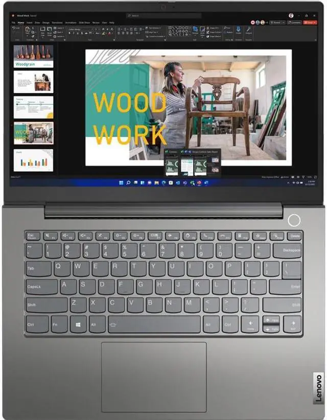 Alt view image 5 of 15 - Lenovo ThinkBook 14 G4 ABA 21DK000LUS 14" Notebook - Full HD - 1920 x 1080 - AMD Ryzen 7 5825U Octa-core (8 Core) 2 GHz - 16 GB Total RAM - 8 GB On-board Memory - 512 GB SSD - Mineral Gray - AMD