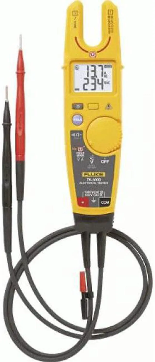 Alt view image 7 of 7 - Fluke - T6-1000 - T6-1000 - Handheld Digital Multimeter, AC Current, AC/DC Voltage, Continuity, Frequency, Resistance, 3.5