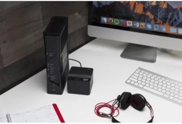 Alt view image 13 of 16 - apc ups backups connect, voip, modem and router uninterruptible power supply battery backup cp12142li