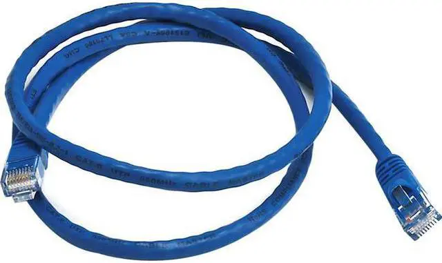 Alt view image 9 of 20 - Monoprice Cat6 Ethernet Patch Cable - Network Internet Cord - RJ45, Stranded, 550Mhz, UTP, Pure Bare Copper Wire, 24AWG, 3ft, Blue